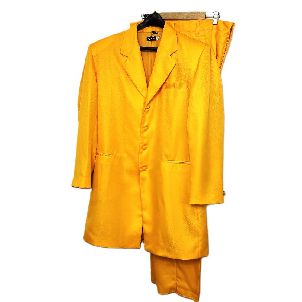 Zoot Suit Yellow Gold Vintage Y2K The Mask XL EUC